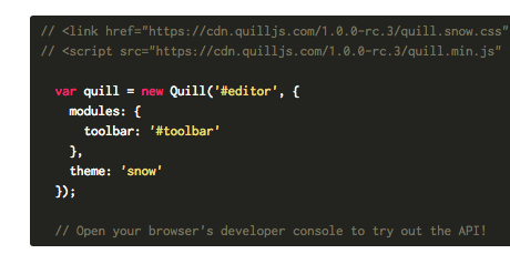 Quill Rich Text Editor